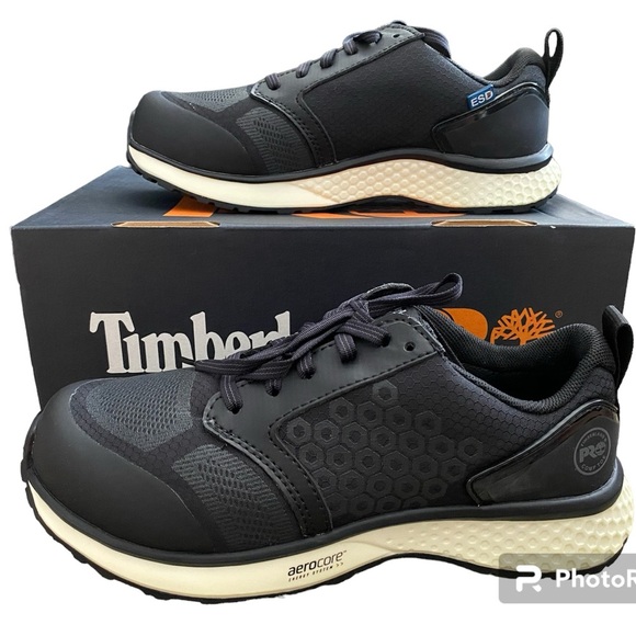 NIB Women’s Timberland Pro Reaxion SD35 Composite Toe Safety Work Shoe Size 7 - Picture 1 of 14